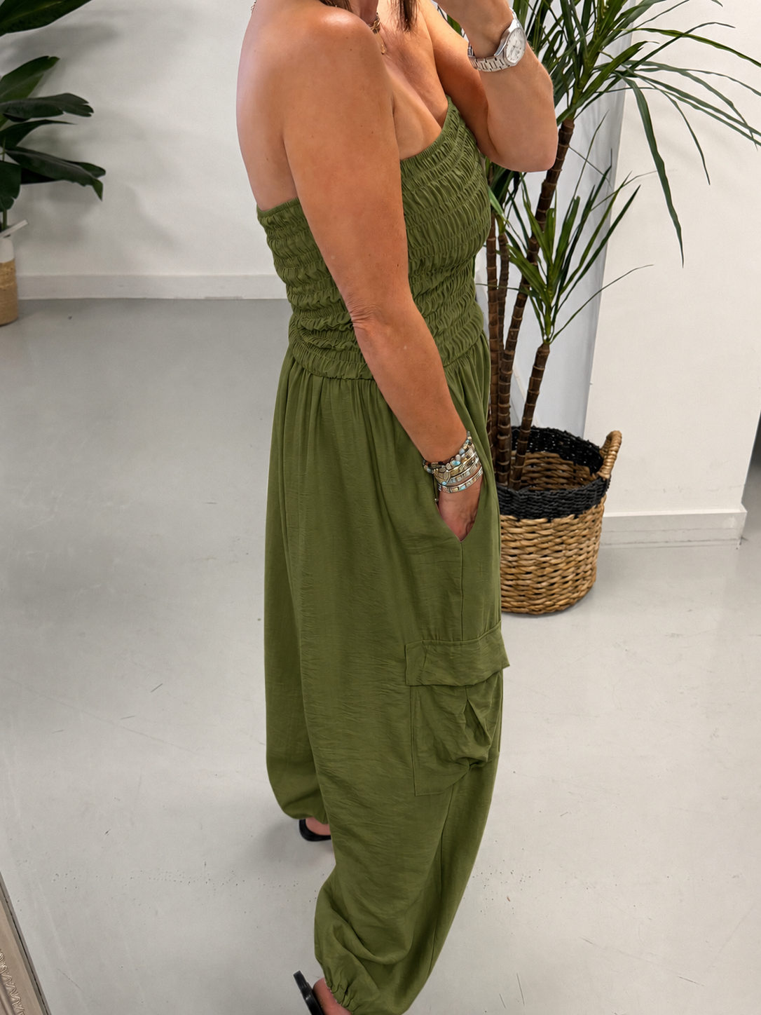The UTB Cargo Jumpsuit - Khaki