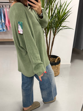 The Chelsea Round Neck Knit - Sage Green