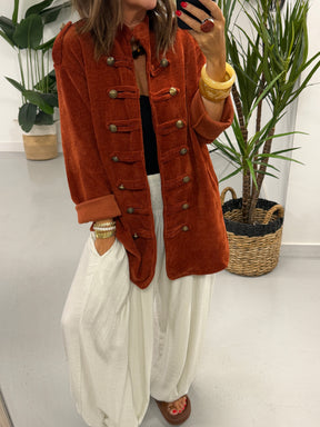 The Big Softie Military Jacket - Rust