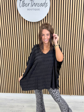 The Ruffle Tunic - Black
