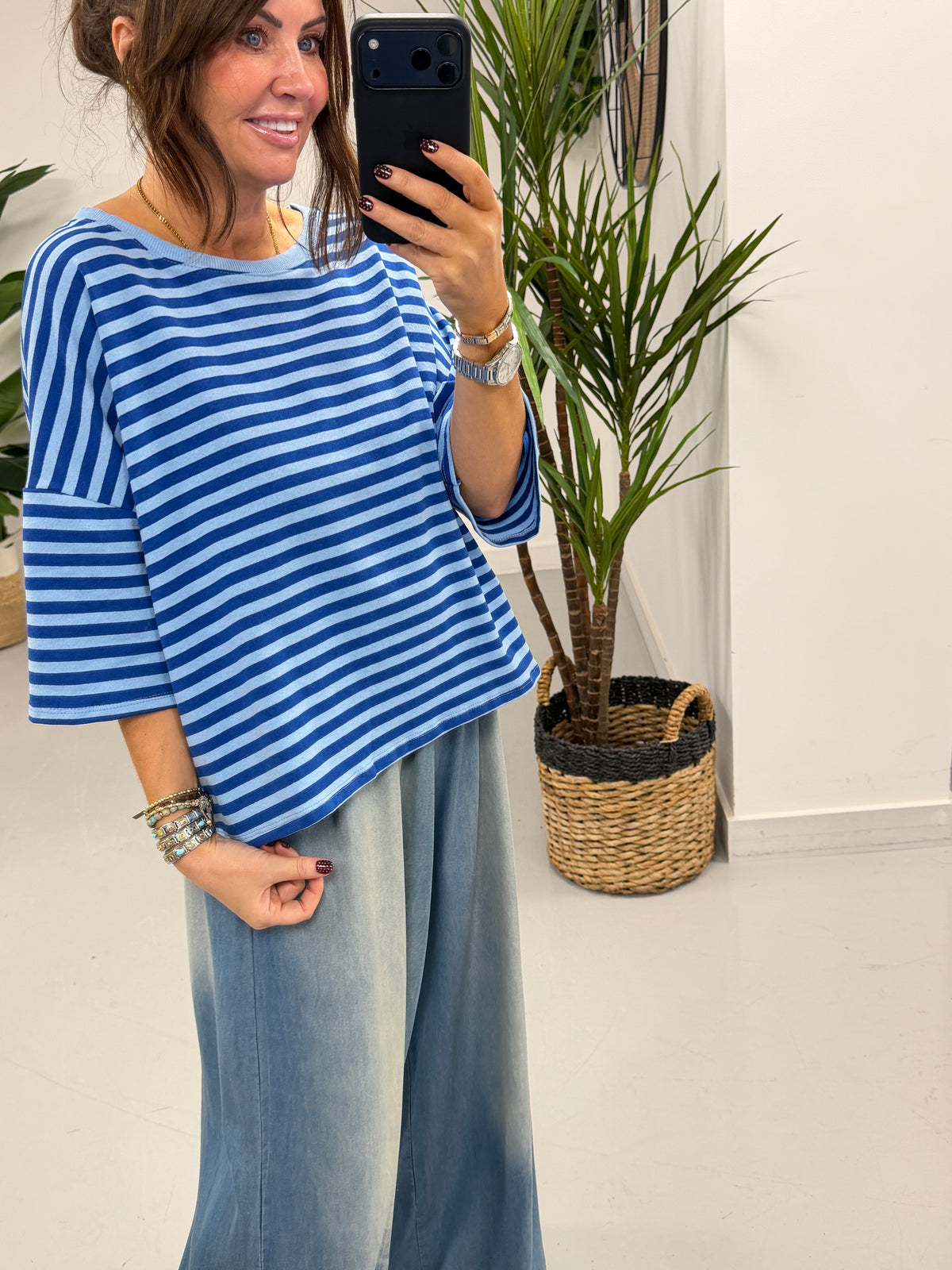 Sugar Rush Stripe Tee - Blue