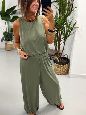 The Weekend Slouch Balloon Set - Khaki