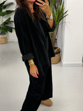 The Needlecord Tunic - Black
