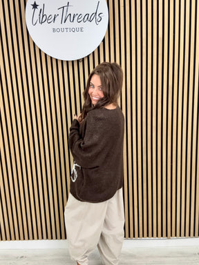 The Abbie Knit - Chocolate
