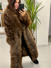 The St Moritz Longline Faux Fur Coat - Chocolate (fitting size 16-20)