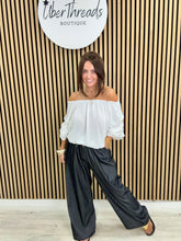 Wide Leg Jeans - Washed Black (sized)