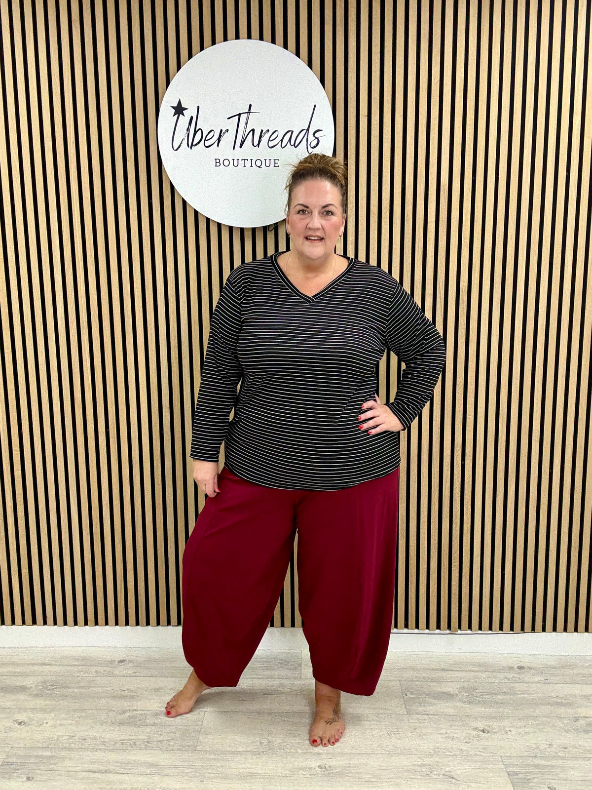 The New Town Jersey Joggers (Plus) - Mulberry