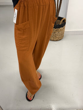 The Summer Tulip Trousers - Rust
