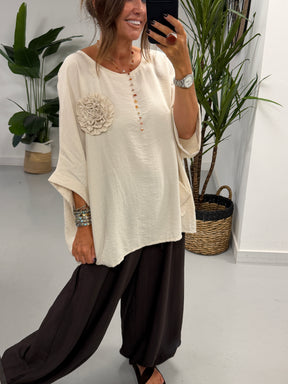 Roxie Pocket Tunic - Stone