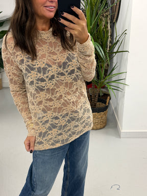 The Luna Lace Mesh - Dark Cream (Size 10-16)