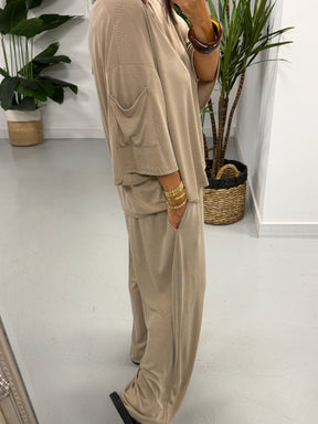 The UTB Weekend Slouch Co-Ord Soft Camel (Size 2)