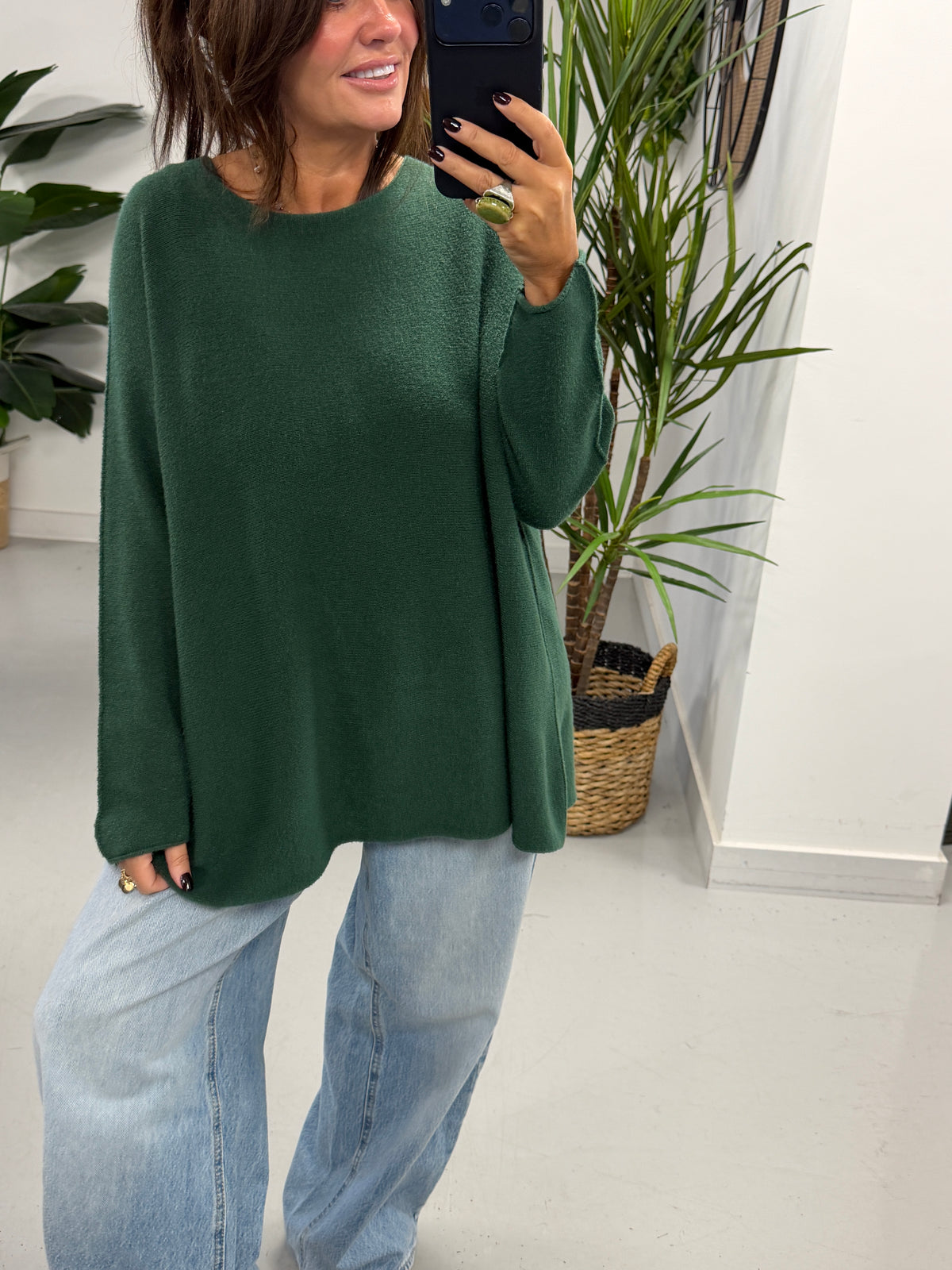 The Chelsea Soft Knit - Forest Green