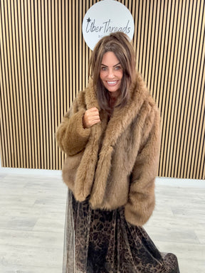 The Light Chocolate Faux Fur
