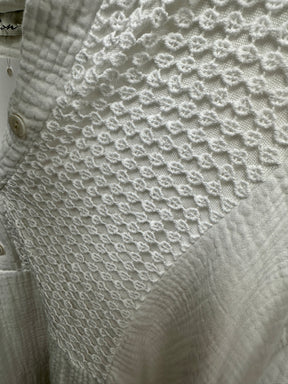 The Valencia Crochet Tunic - White