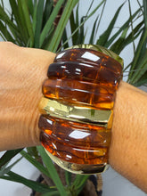 Elasticated Copper and Gold Thick