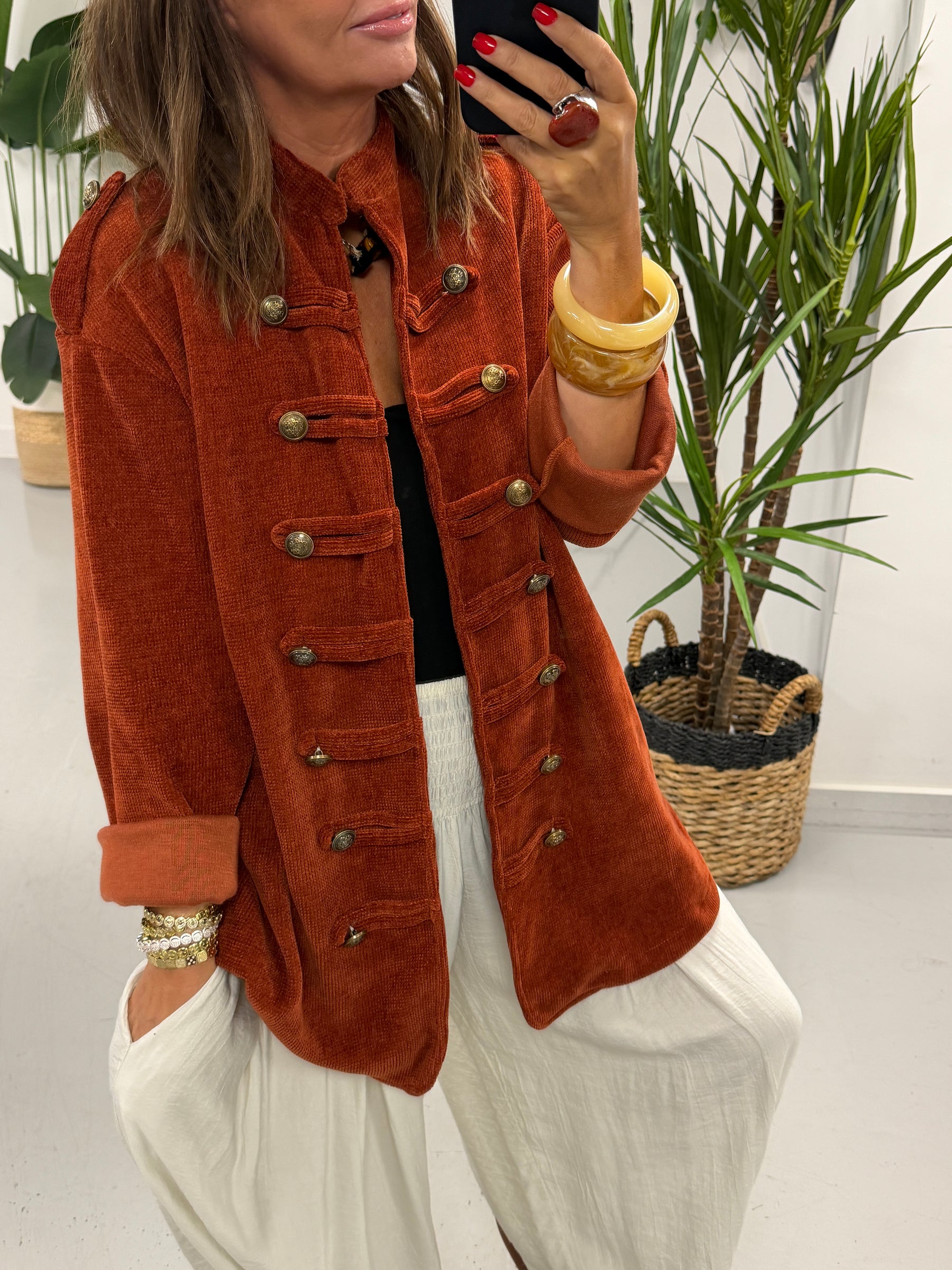 The Big Softie Military Jacket - Rust
