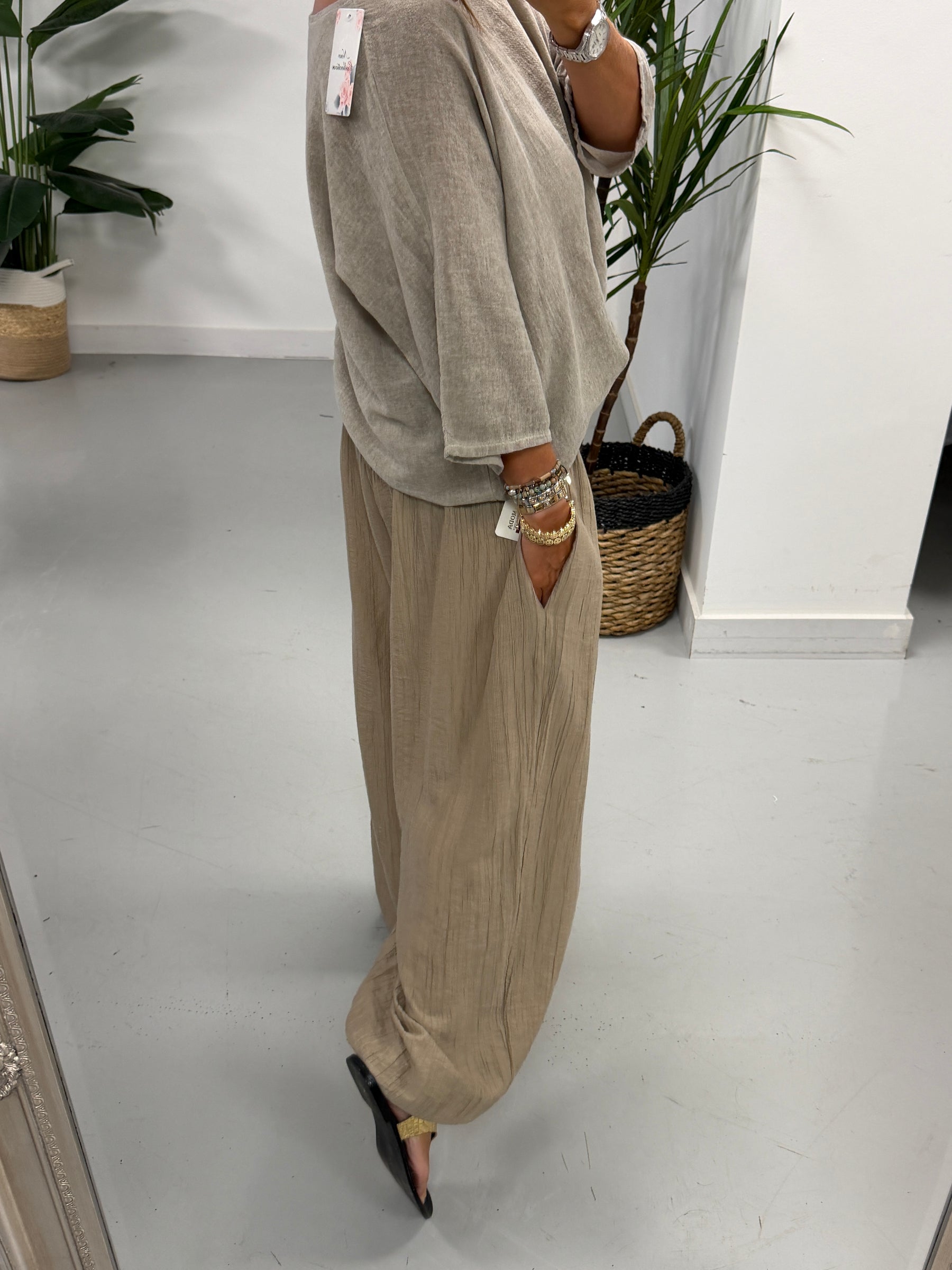 Basic Cotton Top - Fawn