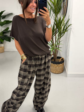 Madison Fine Knit Knit - Chocolate (Size 12-16)