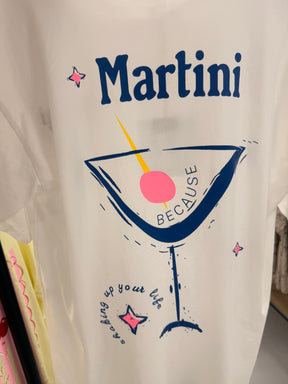 Martini Slogan Tee