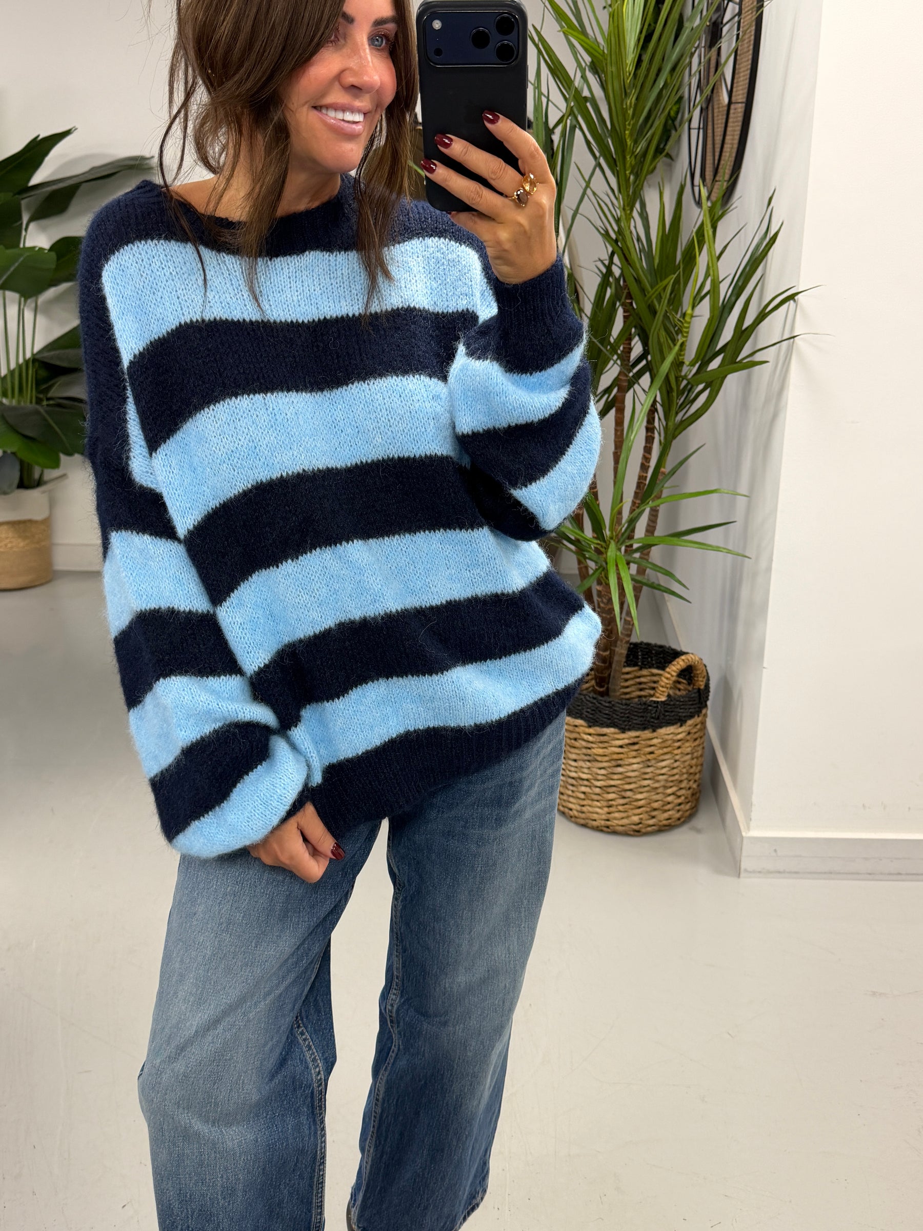 The Buxton Stripy Knit - Blue/Turquoise (Size 8-16)