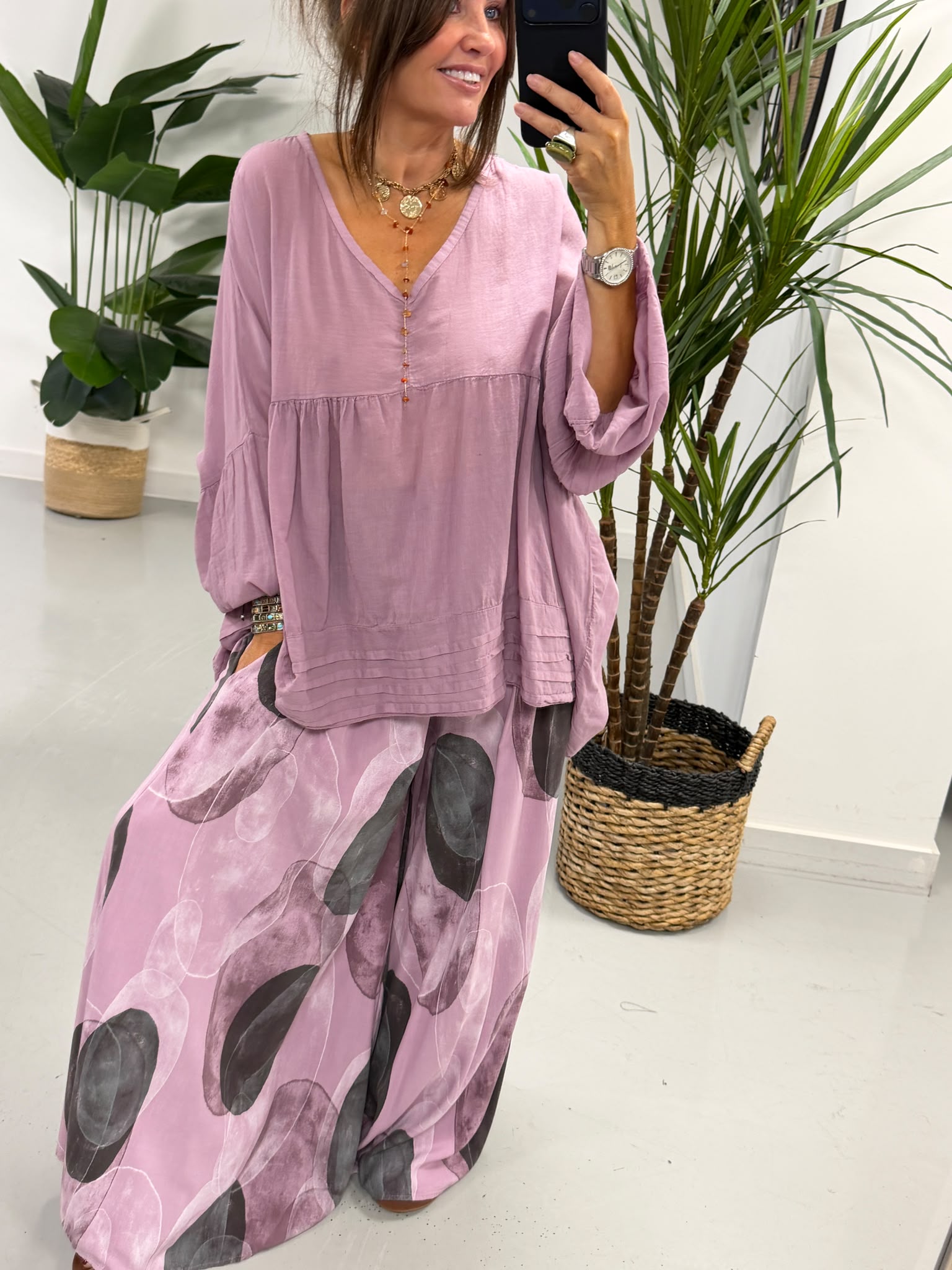 The Haven Pocket Palazzo - Lavender