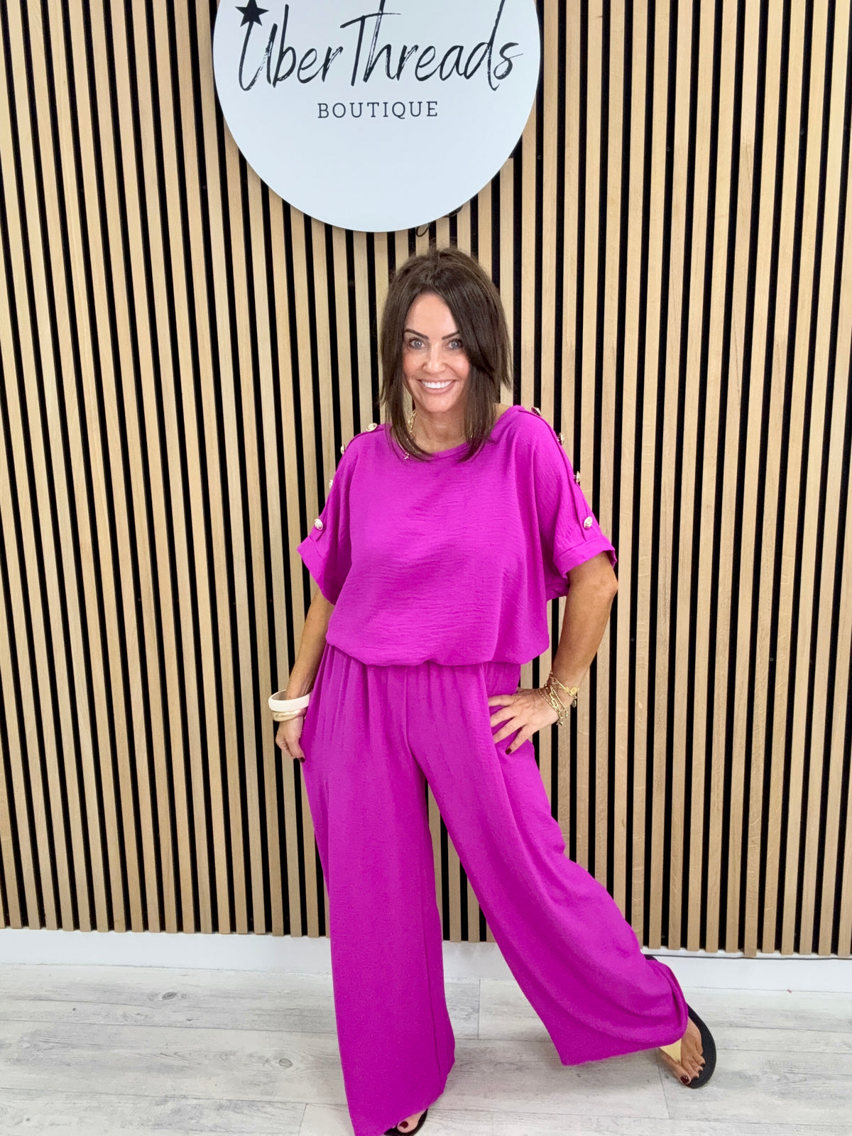 Military Two Piece - Magenta
