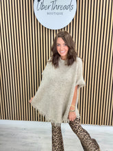 The Sleeveless Fringed Knit - Oatmeal