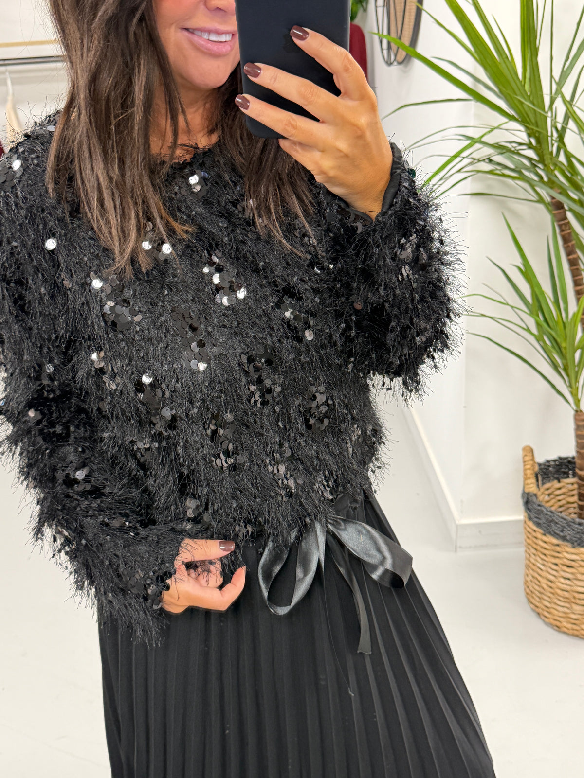 Sequin Cluster Soft Knit