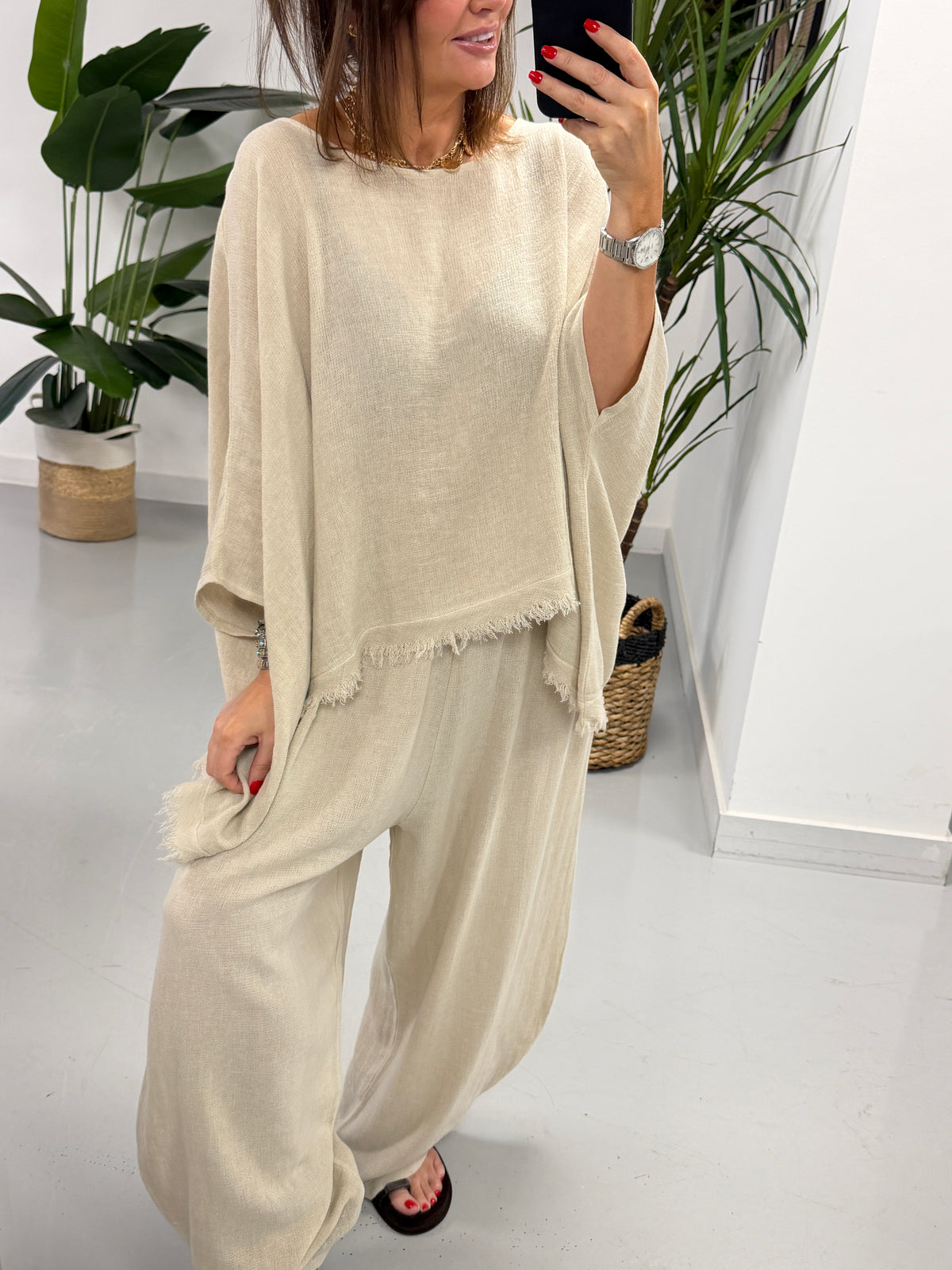 Sahara Barrel Trousers - Cream