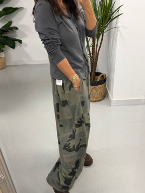 The Chelsea Camo Barrel Joggers Light Khaki (Size 12-18)