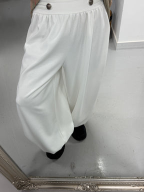 The Soft Touch Military Balloon Joggers - Winter White (Size 10-16)