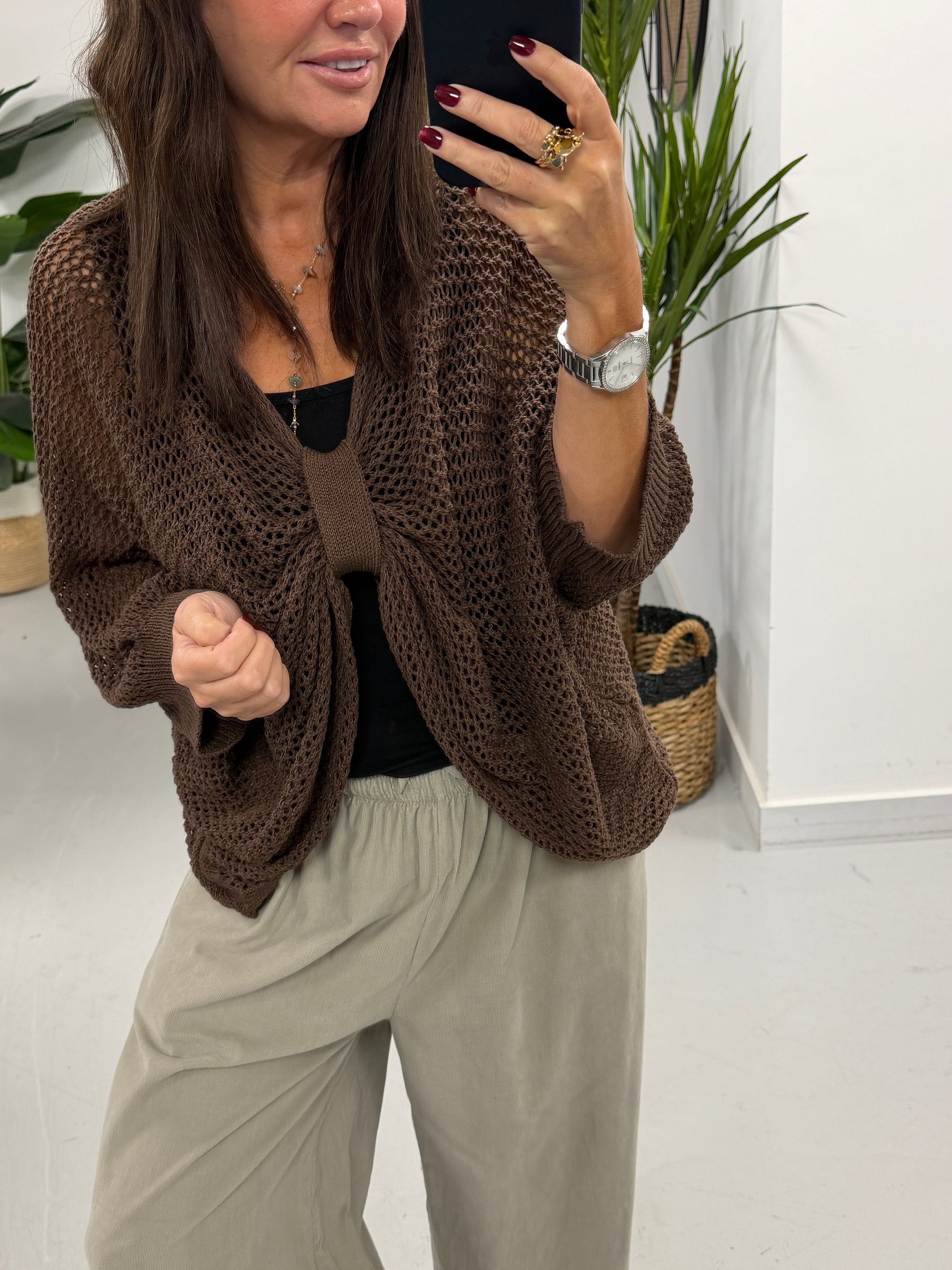 The Autumn Loose Knit - Chocolate (Size 10 - 16)