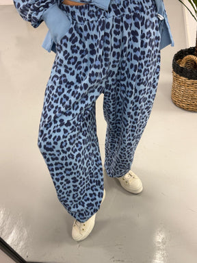 Animal Jersey Joggers - Blue