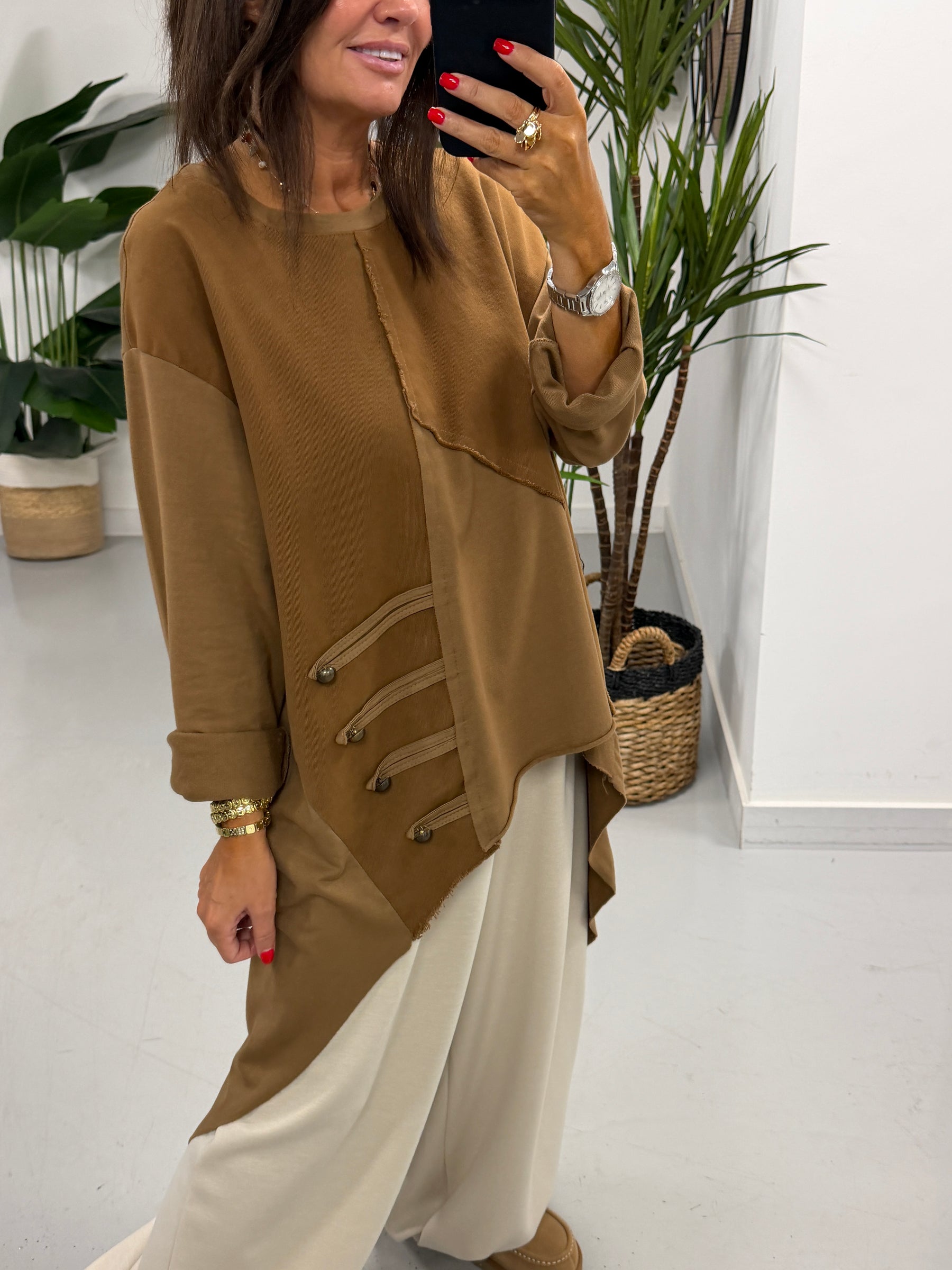 Mixed Military High Low- Tobacco