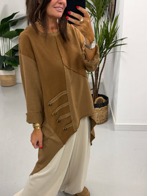 Mixed Military High Low- Tobacco