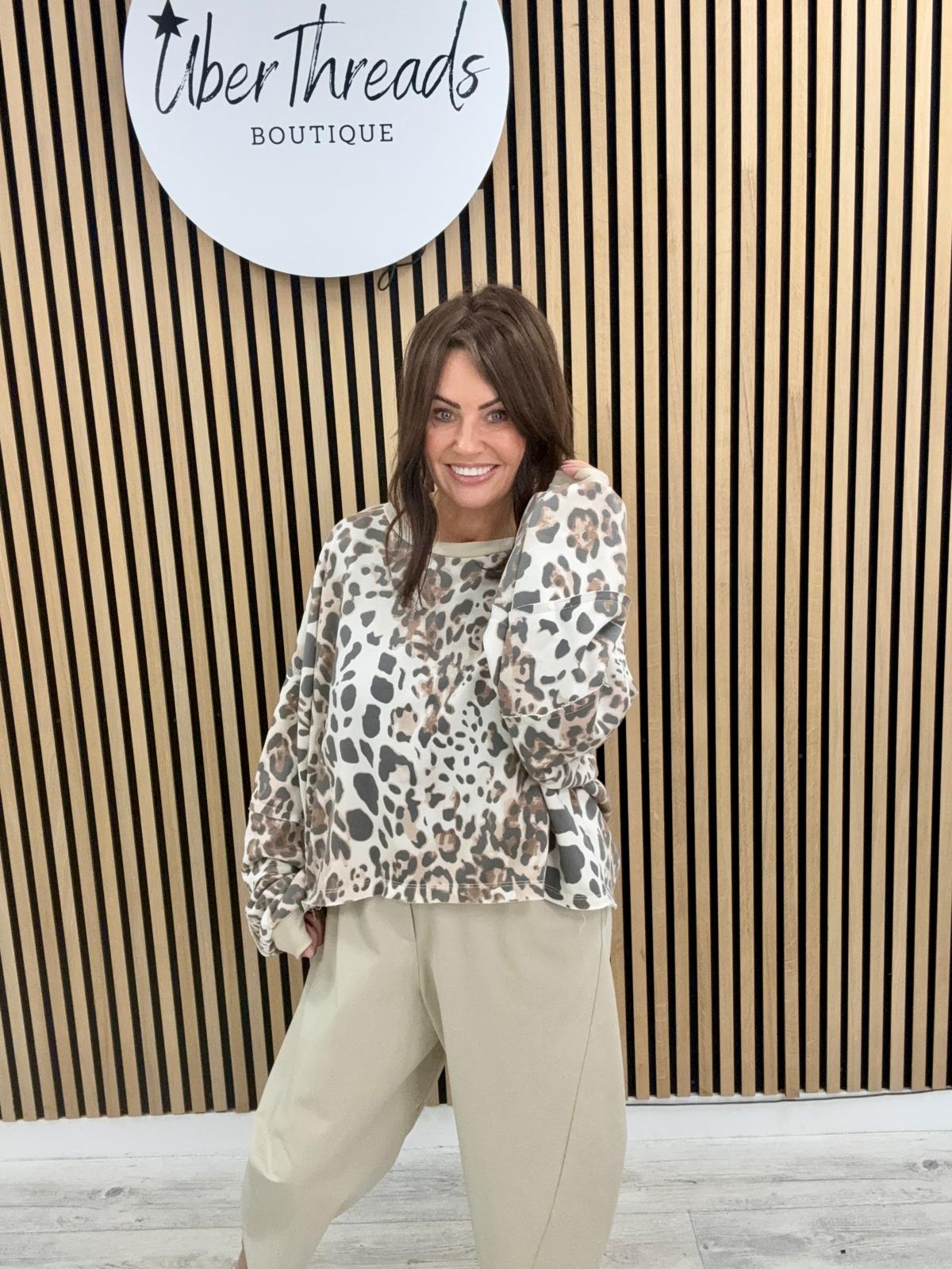 The Mya Animal Cropped Jersey