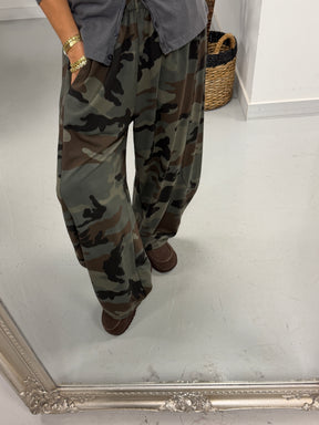 The Chelsea Camo Barrel Joggers Dark Khaki (Size 12-18)