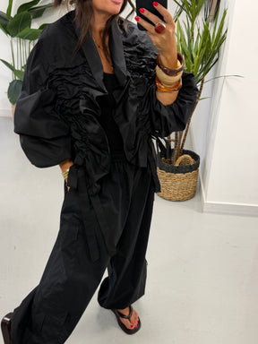 PRE ORDER The Urban Ruched Jacket - Black