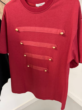 Military Tee- Wine