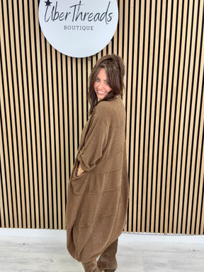 The Slouch Pocket Dress - Chocolate