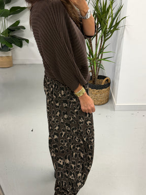 The Animal Needlecord Joggers - Chocolate (Size 10-18)