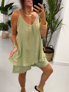 Summer Sands Vest - Sage