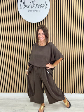 Sahara Cropped Pants - Chocolate