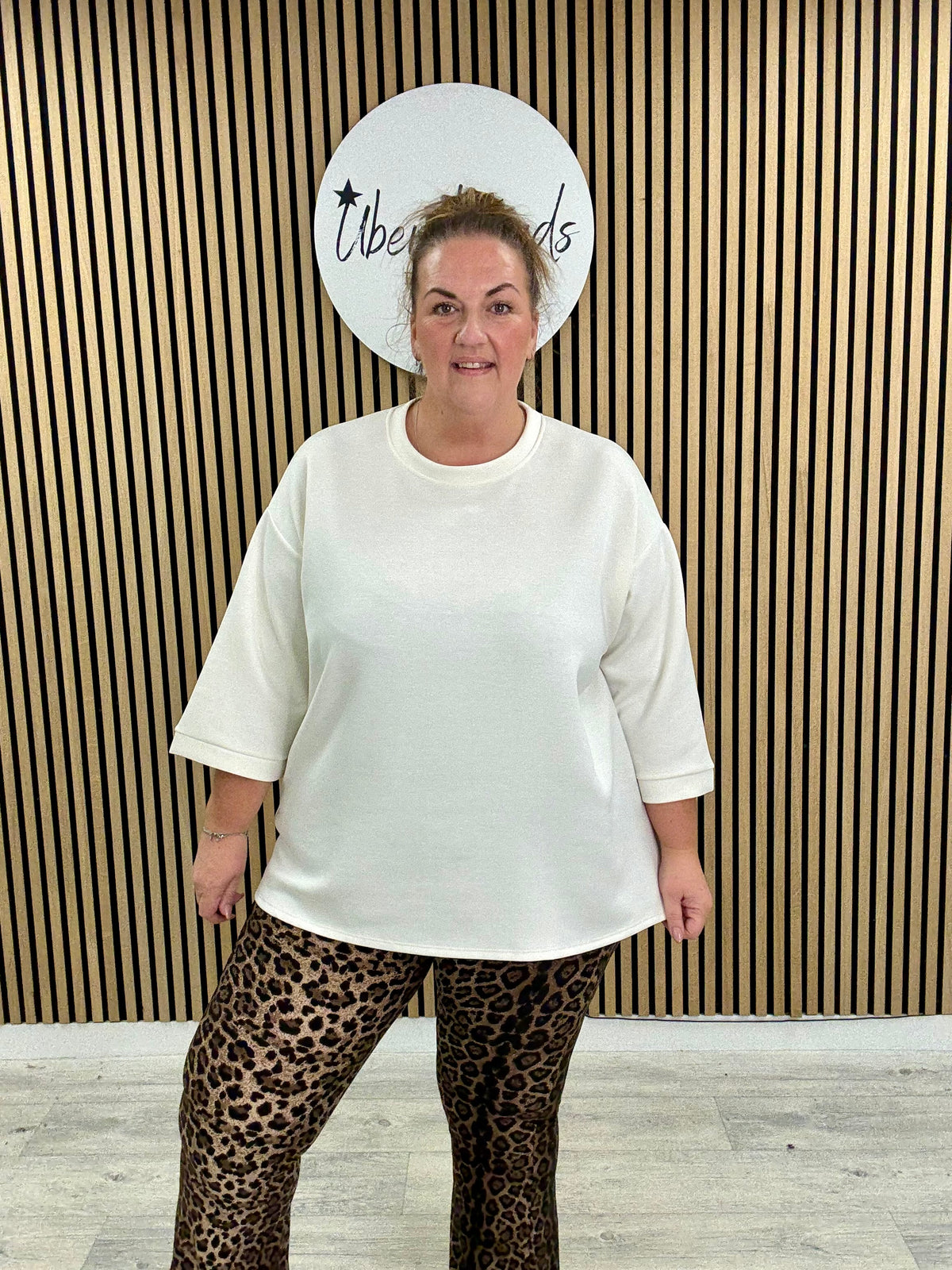 Molly Scuba Tee - Cream