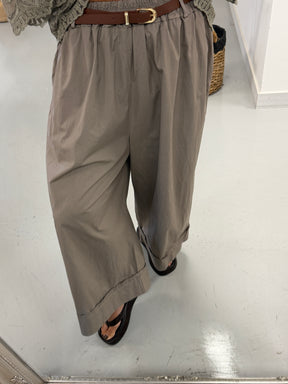 Belted Culottes - Mocha