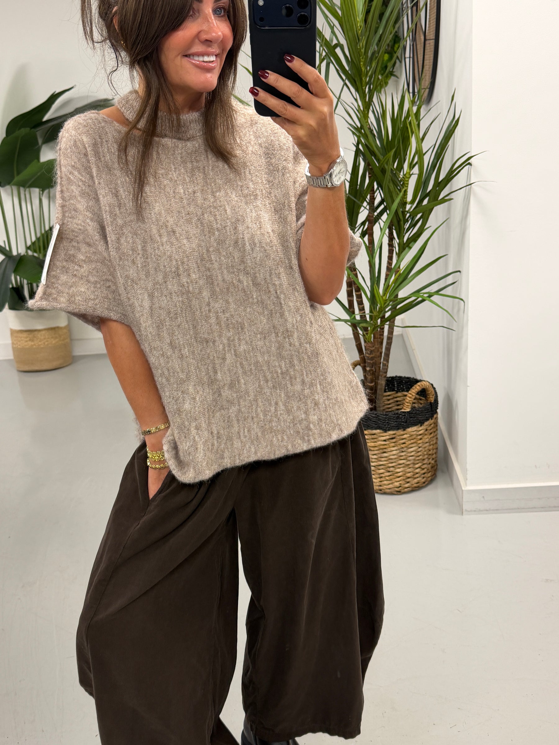 The Brooklyn Barrel Needlecord Joggers - Chocolate (Size 10-18)