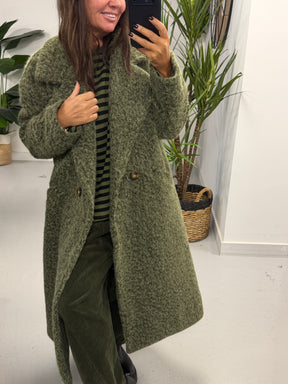 Dakota Boyfriend Coat  - Khaki
