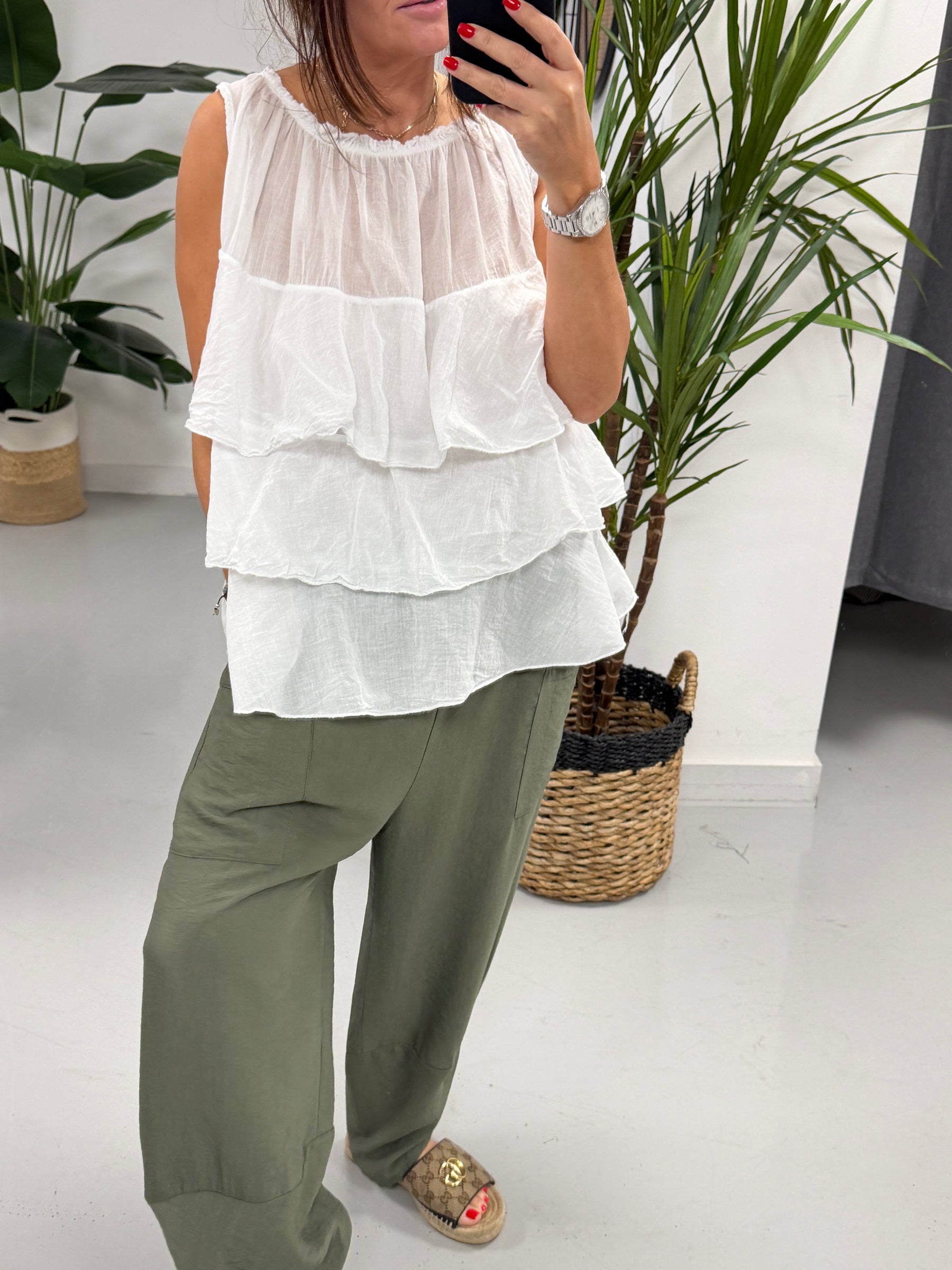 The Summer Tulip Trousers - Khaki