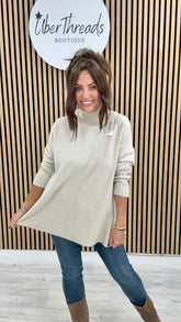 Ribbed Sleeve Knit - Cream