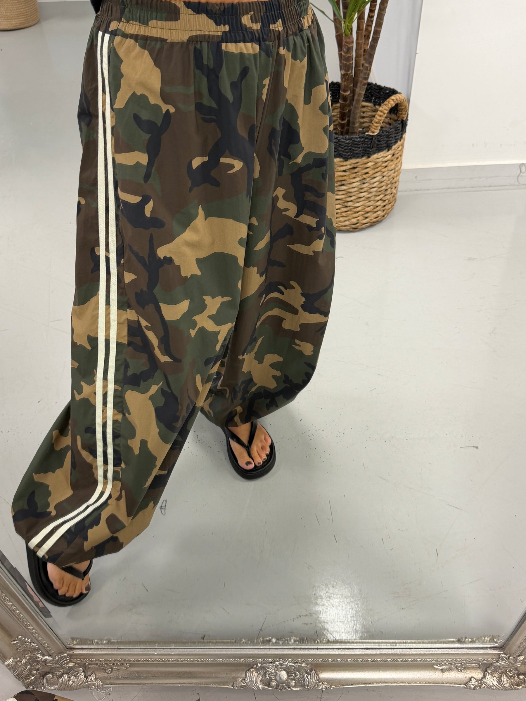 Camo Stripe Balloon Pants